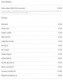 Menu Daikichi - Les menus bateaux et les entrées