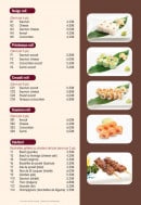 Menu Issy Tokyo - Les neiges rolls, saumons rolls,...