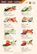 Menu Issy Tokyo - Les menus sushis-makis-sashimis