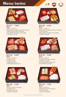 Menu Issy Tokyo - Les menus bentos