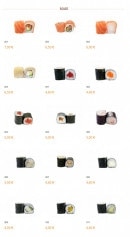 Menu New Toyoyaki - Les makis