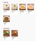 Menu Street Bangkok - Les extras et sweets