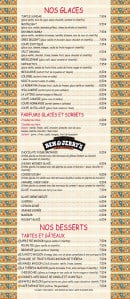 Menu Pappasito's - Les glaces et desserts 