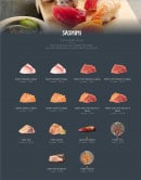 Menu Coté sushi - Sashimi