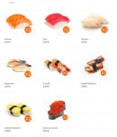 Menu Okado - Les sushis