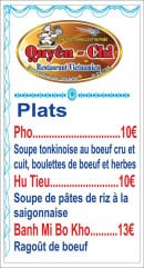 Menu Chez Quyên-Chi - Plats page 2