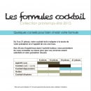 Menu La Table de Cana - Les formules cocktails