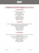 Menu SF Events - Les buffets à 19.50 €: le gourmand,....(entreprise)