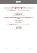 Menu SF Events - Les pains surprises (particulier)