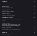 Menu Unity - Les cocktails et drinks suite