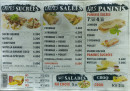 Menu La Sirène de Vanves - Les crêpes, paninis et salades, ...