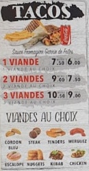 Menu La Sirène de Vanves - Les tacos