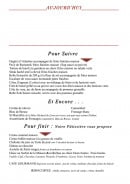 Menu Le winston - Les plats et desserts