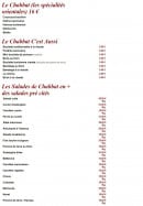 Menu Neuilly traiteur - Le Chabbat