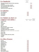 Menu Neuilly traiteur - Les sandwiches, quiches...