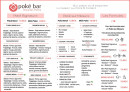 Menu Poké Bar - Poké signature, sur mesure et formules