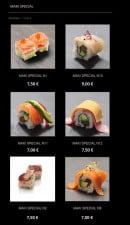 Menu Futo - Les makis spécials