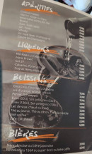 Menu Little Long House - Boissons