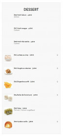 Menu Osaka Bagneux - Desserts
