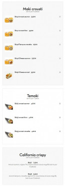 Menu Osaka Bagneux - Maki crousti et temaki