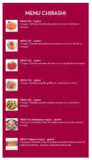 Menu Osaka Bagneux - Menu chirashi
