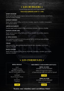 Carte et menu de Gene's Steakhouse à Gennevilliers — Les burgers et formules
