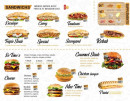 Menu Pizza House - Les snadwichs et burgers