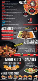 Menu Why Not - Les pizzas, assiettes et grillades