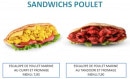 Menu Royal Foods - Les sandwichs