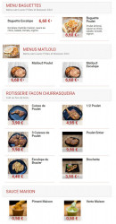 Carte et menu de Au brazier à La Garenne Colombes — Les menus, rôtisserie et sauces