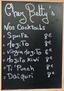 Carte et menu de Chez Betty's à La Garenne Colombes — Exemple de menu