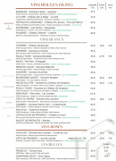 Carte et menu de Garden Colombes à La Garenne Colombes — Les vins rouges, blancs et rosés,..