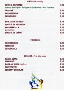 Carte et menu de Italia in bocca à La Garenne Colombes — Plats