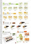 Menu S comme Sushi - Les spring maki, egg roll, temaki,...