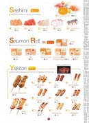 Menu S comme Sushi - Les sashimi, yakitori,....