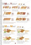 Menu S comme Sushi - Les menus yakitori et mixtes 