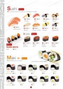 Menu S comme Sushi - Les sushi et maki