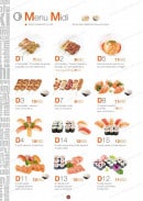 Menu S comme Sushi - Les menus midi