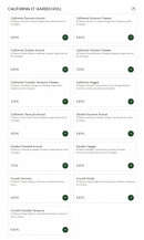 Carte et menu de Sushi Chef à La Garenne Colombes — California et garden roll