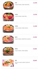 Carte et menu de Yamato à Fontenay Aux Roses — Le menu pour 2 personnes: M7, M7A;...