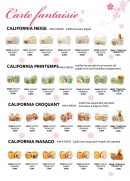 Menu Hoki sushi - Les californias