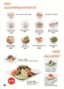 Menu Hoki sushi - Les accompagnements et salades