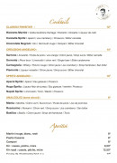 Carte et menu de Angelino Gusto & Tradizione à Levallois Perret — Les cocktails et apéritifs
