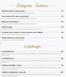 Carte et menu de Angelino Gusto & Tradizione à Levallois Perret — Les entrées et à partager