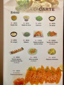 Carte et menu de Restaurant Japonais Deyou à Levallois Perret — Les entrées