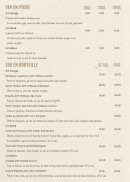 Carte et menu de Escale à Hanoi à Bourg la Reine — Les vins