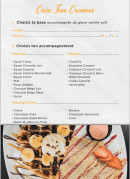 Carte et menu de Creams Factory à Villeneuve la Garenne — Personnaliser creams