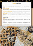 Carte et menu de Creams Factory à Villeneuve la Garenne — Les crêpes