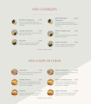 Carte et menu de Lunicco à Villeneuve la Garenne — Les classiques et coups de coeur