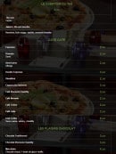 Menu Olivium - Thé, café et chocolats 